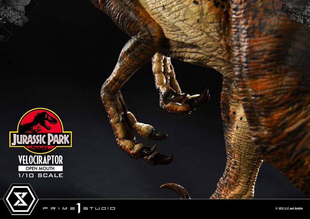 Jurassic Park Prime Collectibles Statue 1/10 Velociraptor Open Mouth 19 cm