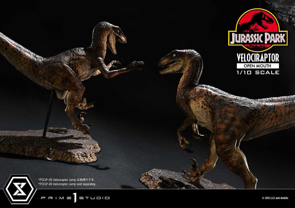 Jurassic Park Prime Collectibles Statue 1/10 Velociraptor Open Mouth 19 cm