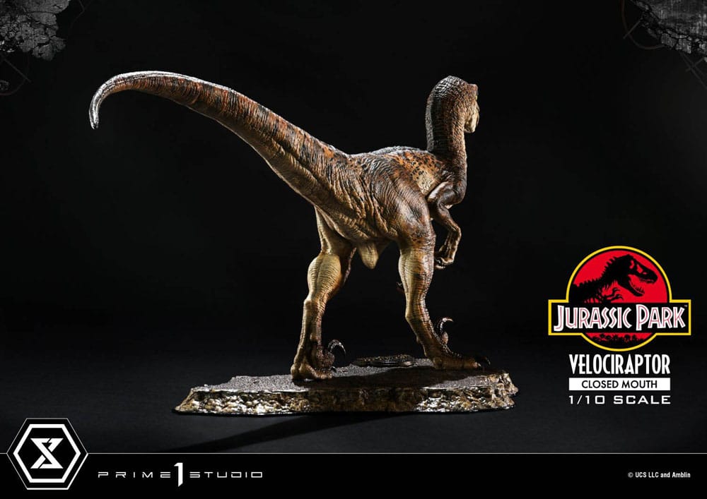 Jurassic Park Prime Collectibles Statue 1/10 Velociraptor Closed Mouth 19 cm