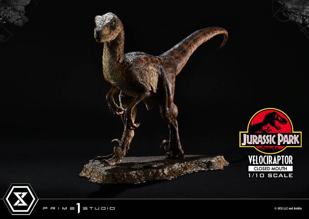 Jurassic Park Prime Collectibles Statue 1/10 Velociraptor Closed Mouth 19 cm