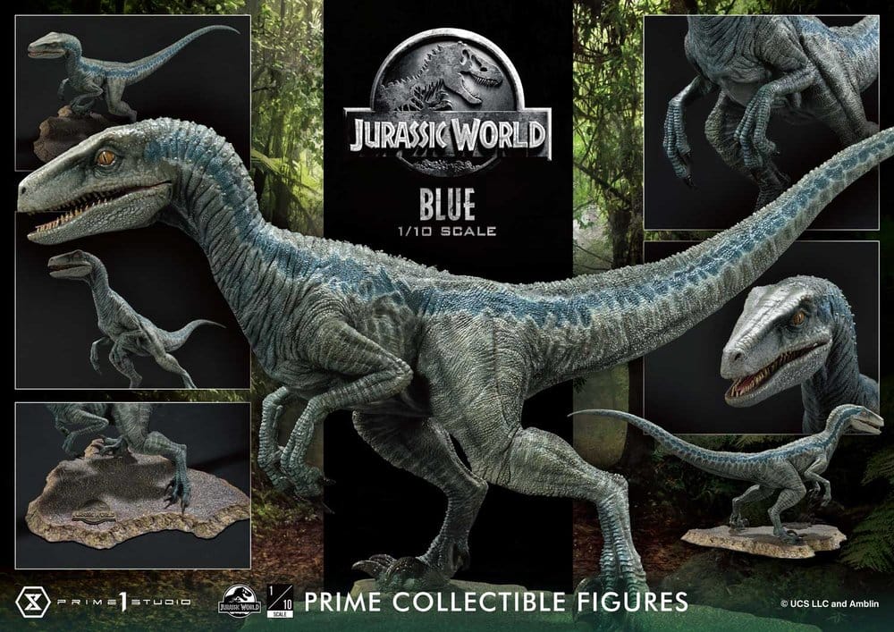 Jurassic World (Film) Prime Collectible Figures Statue 1/10 Blue 17 cm