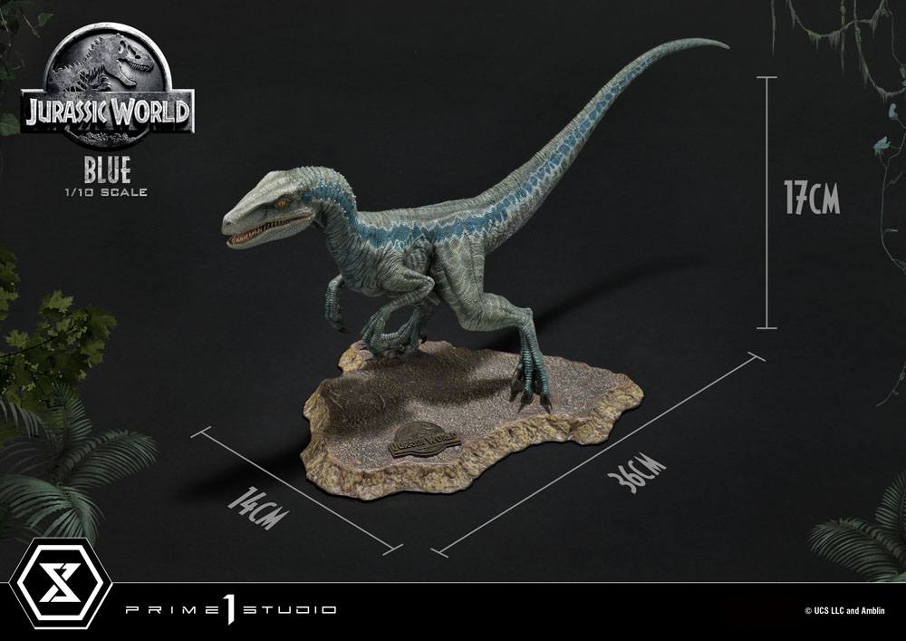 Jurassic World: Fallen Kingdom Prime Collectibles Statue 1/10 Blue (Open Mouth Version) 17 cm