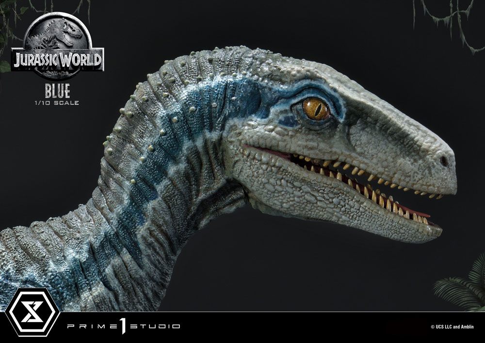 Jurassic World: Fallen Kingdom Prime Collectibles Statue 1/10 Blue (Open Mouth Version) 17 cm