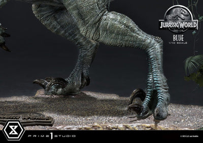 Jurassic World: Fallen Kingdom Prime Collectibles Statue 1/10 Blue (Open Mouth Version) 17 cm