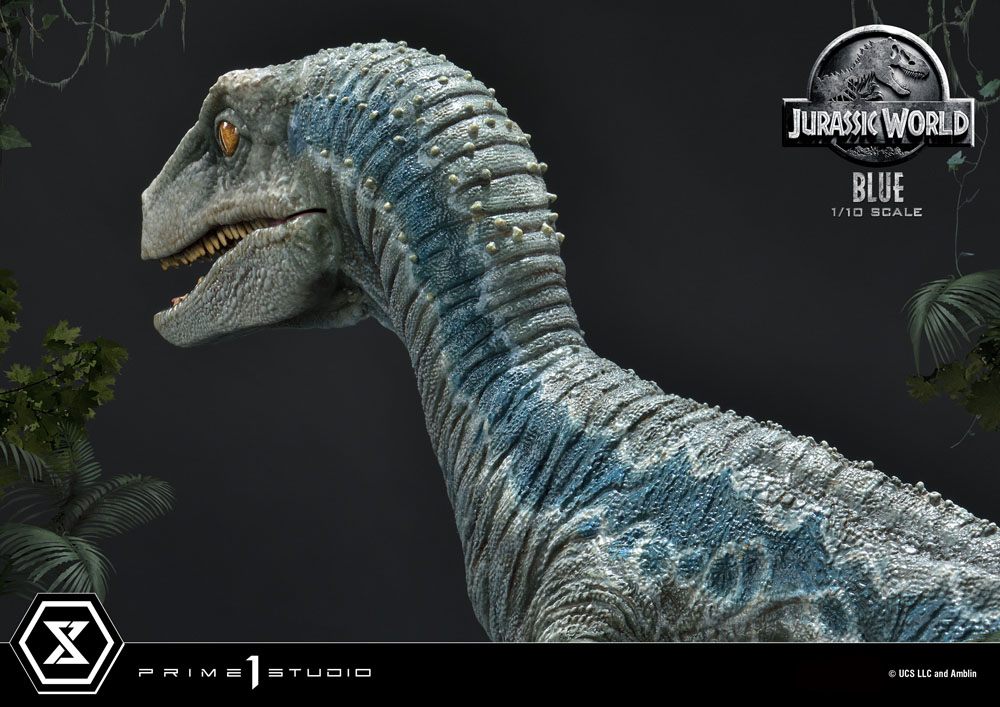 Jurassic World: Fallen Kingdom Prime Collectibles Statue 1/10 Blue (Open Mouth Version) 17 cm