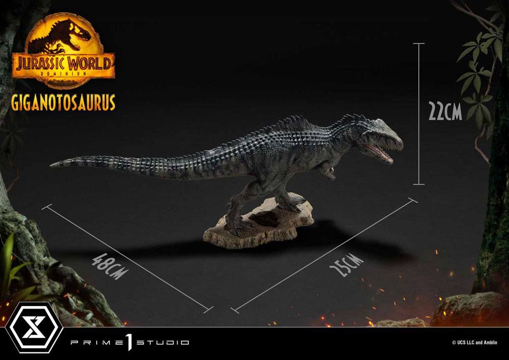 Jurassic World Dominion Prime Collectibles Statue 1/38 Giganotosaurus Toy Version 22 cm