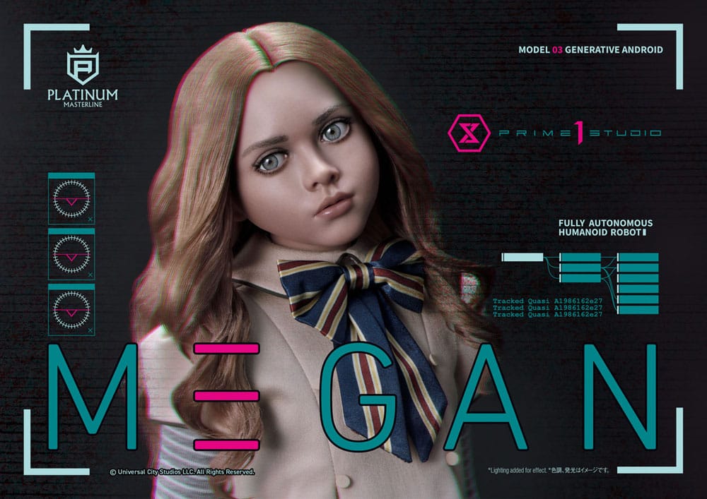 M3gan Platimum Masterline Series Statue 1/3 M3Gan Bonus Version 50 cm