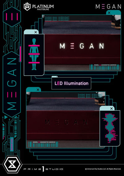 M3gan Platimum Masterline Series Statue 1/3 M3Gan Bonus Version 50 cm