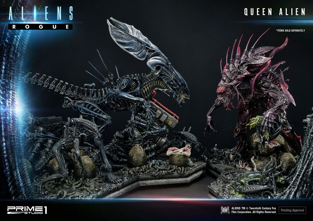 Aliens Premium Masterline Series Statue Queen Alien Battle Diorama 71 cm