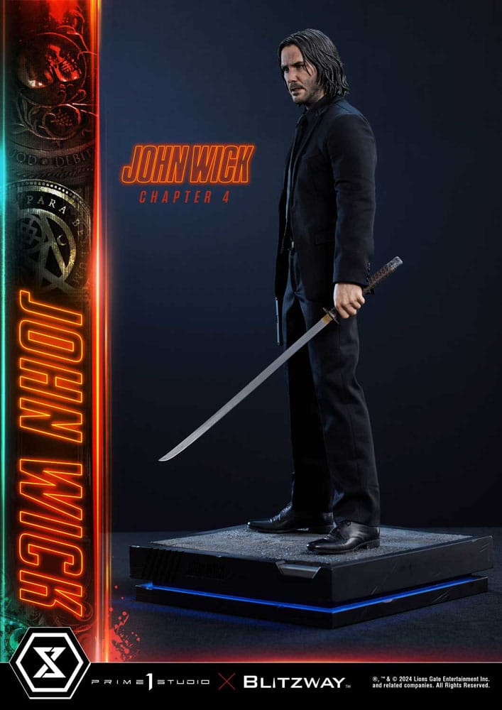 John Wick Chapter 4 Ultimate Premium Masterline Series Statue 1/4 John Wick Deluxe Bonus Version 54 cm