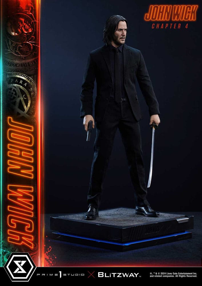 John Wick Chapter 4 Ultimate Premium Masterline Series Statue 1/4 John Wick Deluxe Bonus Version 54 cm