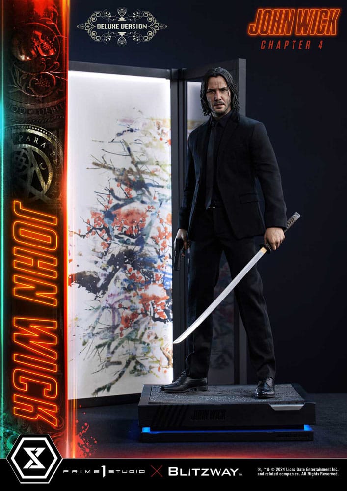 John Wick Chapter 4 Ultimate Premium Masterline Series Statue 1/4 John Wick Deluxe Bonus Version 54 cm