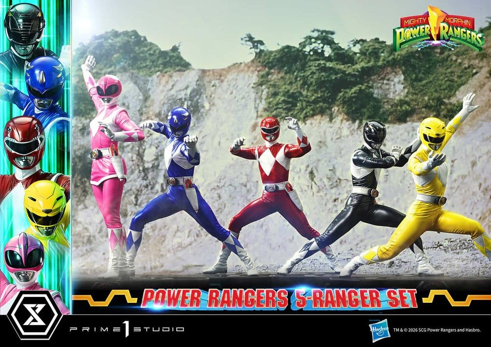 Mighty Morphin Power Rangers Premium Masterline Set of 5 Statues 1/4 57 cm