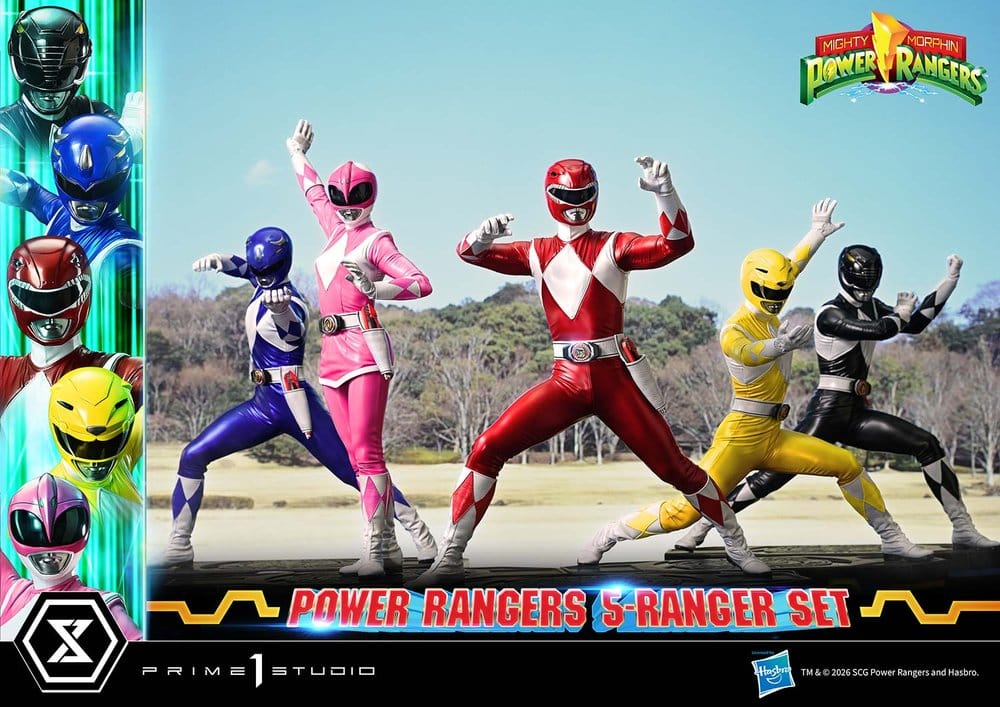 Mighty Morphin Power Rangers Premium Masterline Set of 5 Statues 1/4 57 cm