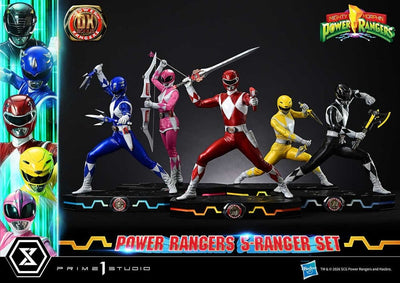 Mighty Morphin Power Rangers Premium Masterline Set of 5 Statues 1/4 Deluxe Bonus Version 62 cm
