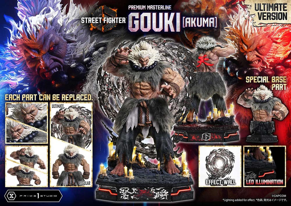 Street Fighter 6 Premium Masterline Series Statue 1/4 Akuma Ultimate Version 69 cm