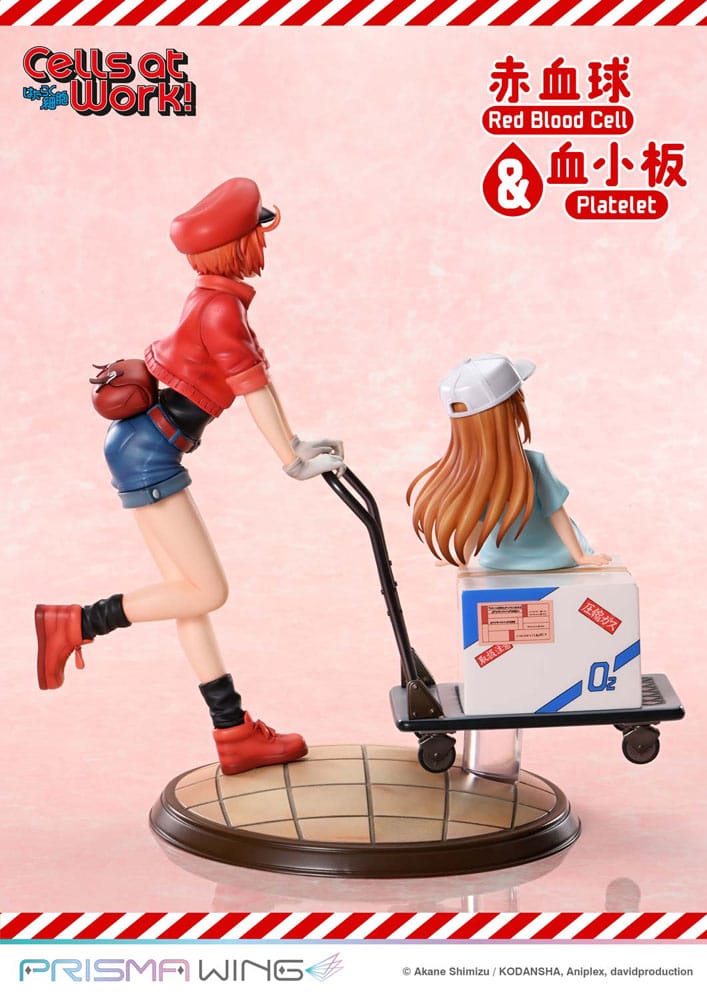 Cells at Work Prisma Wing PVC Statue Red Blood Cell &amp; Platelet 26 cm