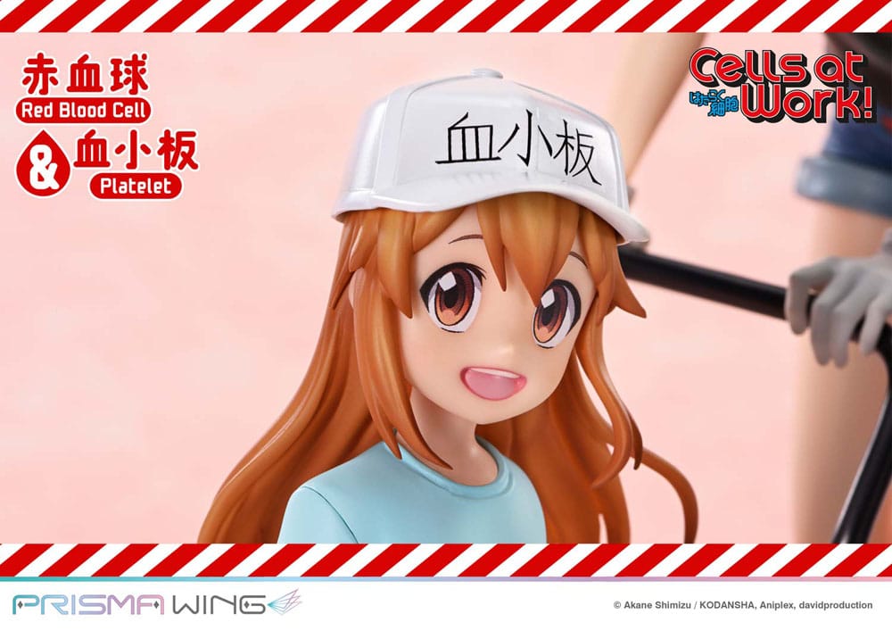 Cells at Work Prisma Wing PVC Statue Red Blood Cell & Platelet  26 cm