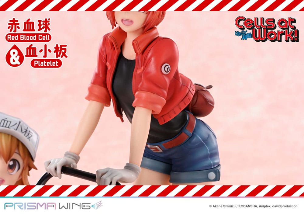 Cells at Work Prisma Wing PVC Statue Red Blood Cell &amp; Platelet 26 cm