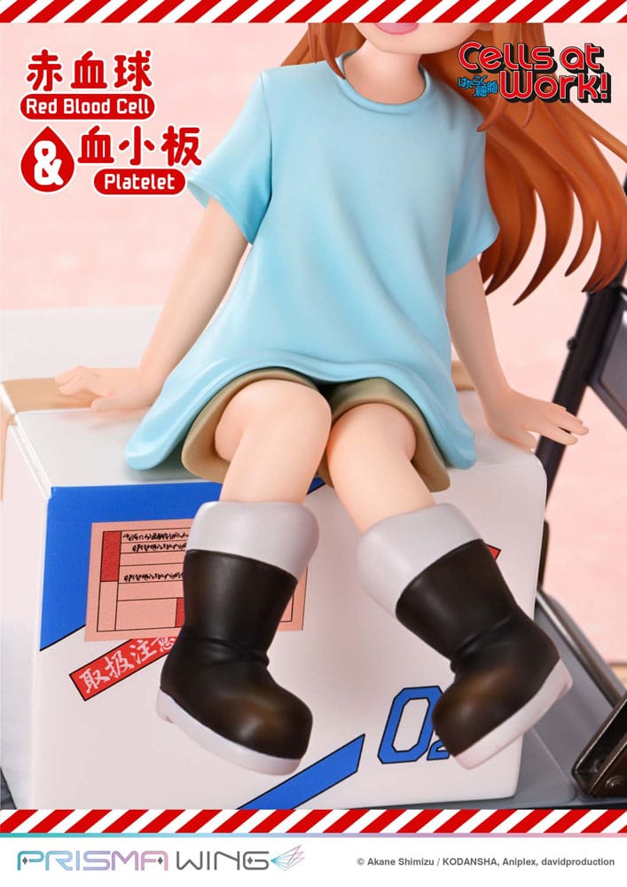 Cells at Work Prisma Wing PVC Statue Red Blood Cell & Platelet  26 cm