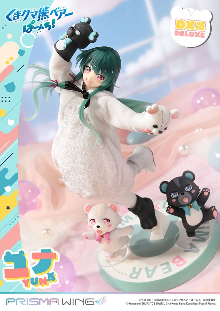 Kuma Kuma Kuma Bear Punch! Prisma Wing PVC Statue 1/7 Yuna Deluxe Version 28 cm