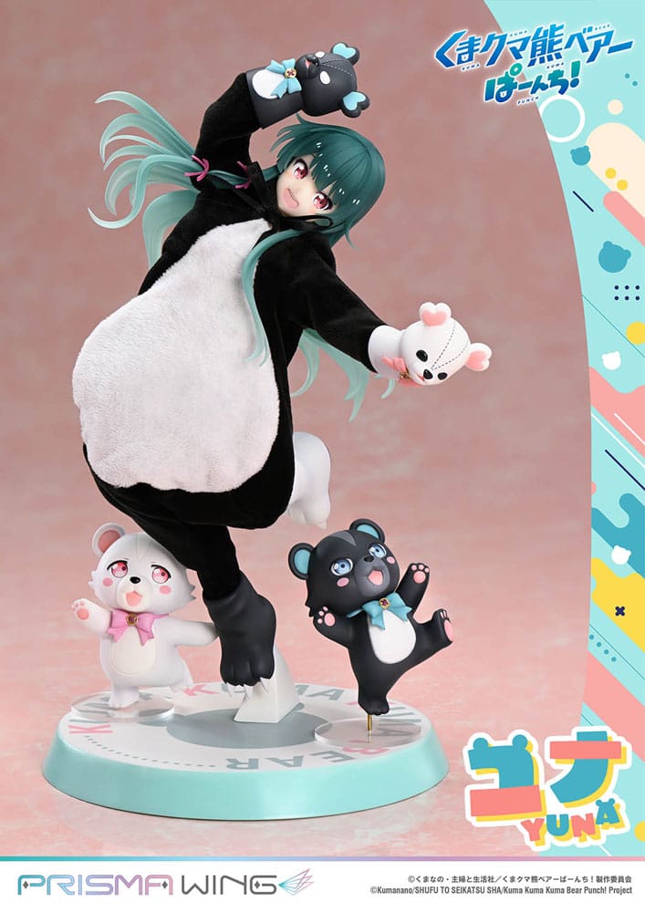 Kuma Kuma Kuma Bear Punch! Prisma Wing PVC Statue 1/7 Yuna Deluxe Version 28 cm