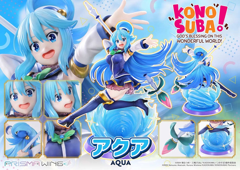 Konusuba - God's blessing on this wonderful world! Prisma Wing PVC Statue 1/7 Aqua 24 cm