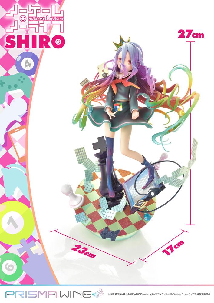 No Game No Life Prisma Wing PVC Statue 1/7 Shiro 27 cm