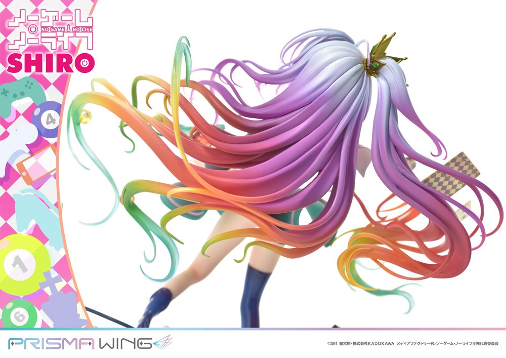 No Game No Life Prisma Wing PVC Statue 1/7 Shiro 27 cm