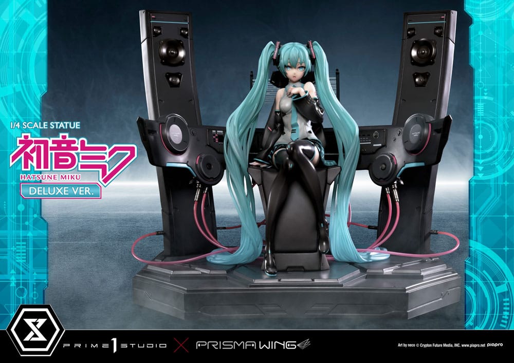 Hatsune Miku Prisma Wing PVC Statue 1/4 Hatsune Miku Art by neco Deluxe Bonus 46 cm