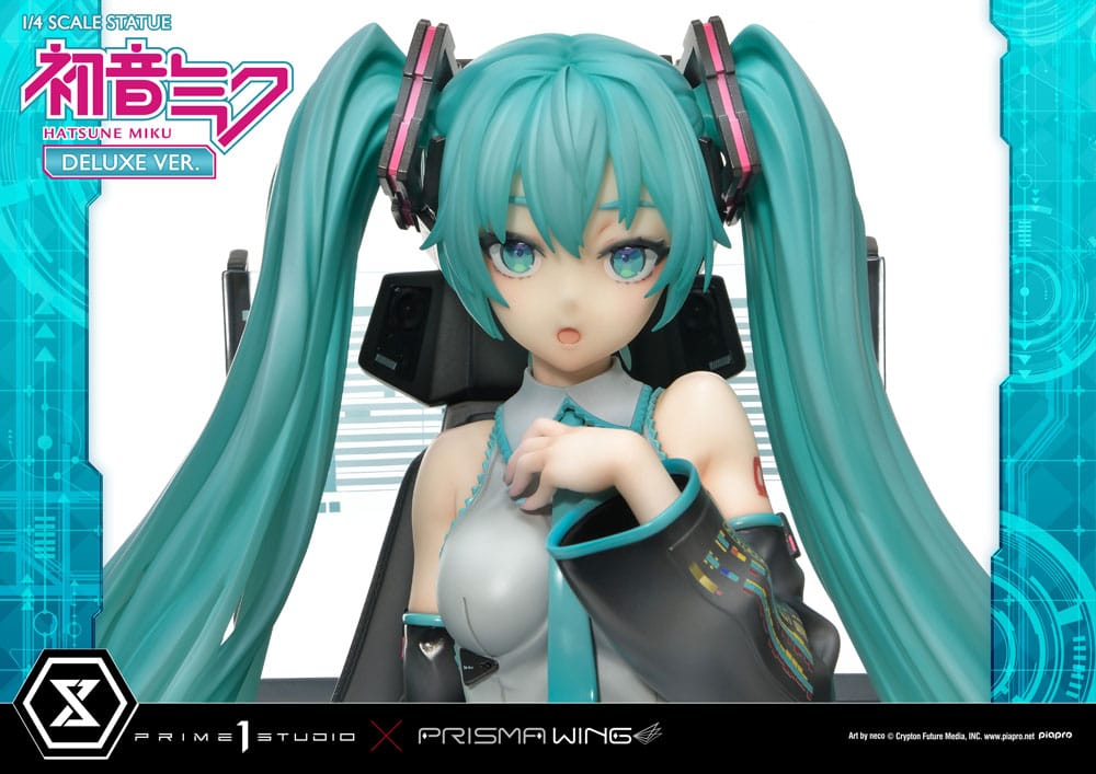 Hatsune Miku Prisma Wing PVC Statue 1/4 Hatsune Miku Art by neco Deluxe Bonus 46 cm