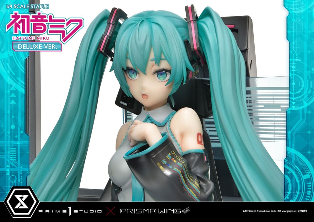 Hatsune Miku Prisma Wing PVC Statue 1/4 Hatsune Miku Art by neco Deluxe Bonus 46 cm