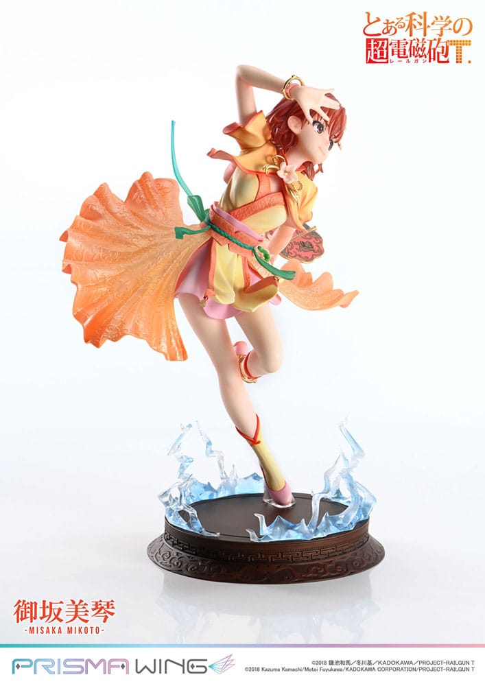 To Aru Kagaku no Railgun Prisma Wing PVC Statue 1/7 Misaka Mikoto 22 cm