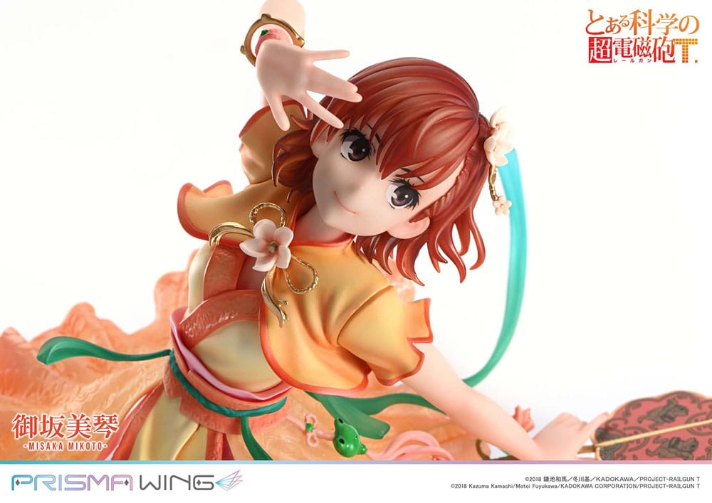 To Aru Kagaku no Railgun Prisma Wing PVC Statue 1/7 Misaka Mikoto 22 cm