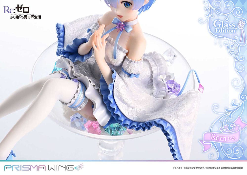 Re:Zero - Starting Life in Another World Prisma Wing PVC Statue 1/7 Rem Glass Edition 23 cm