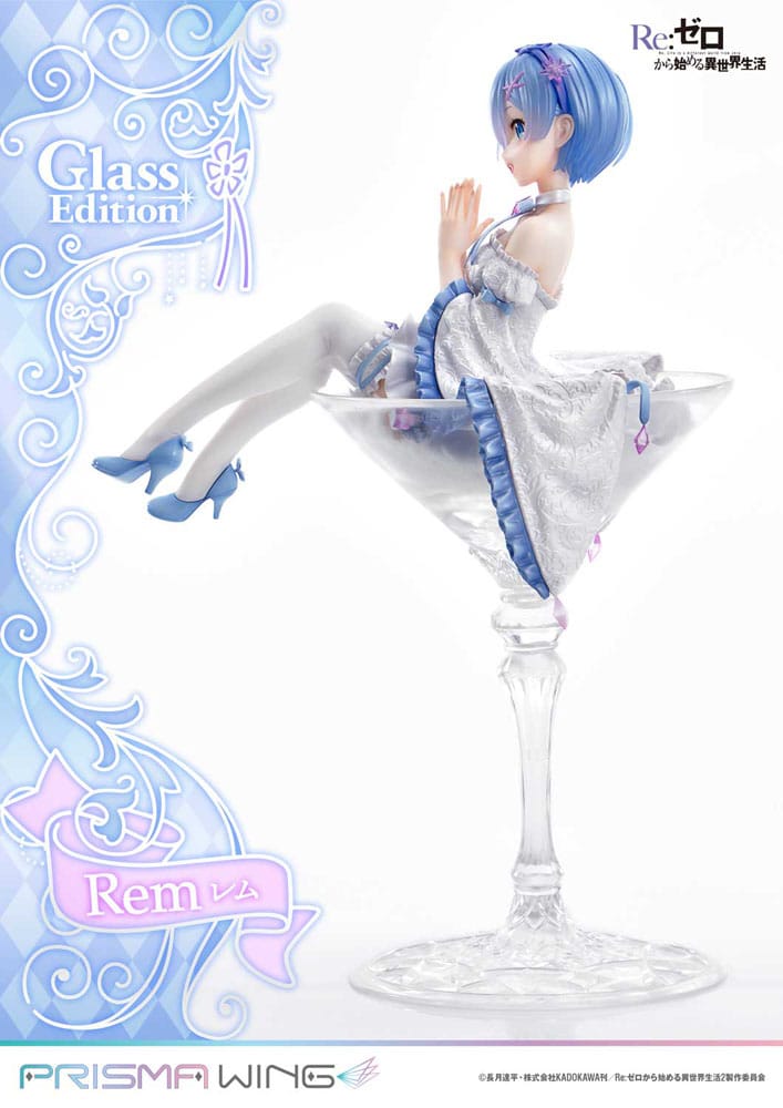 Re:Zero - Starting Life in Another World Prisma Wing PVC Statue 1/7 Rem Glass Edition 23 cm