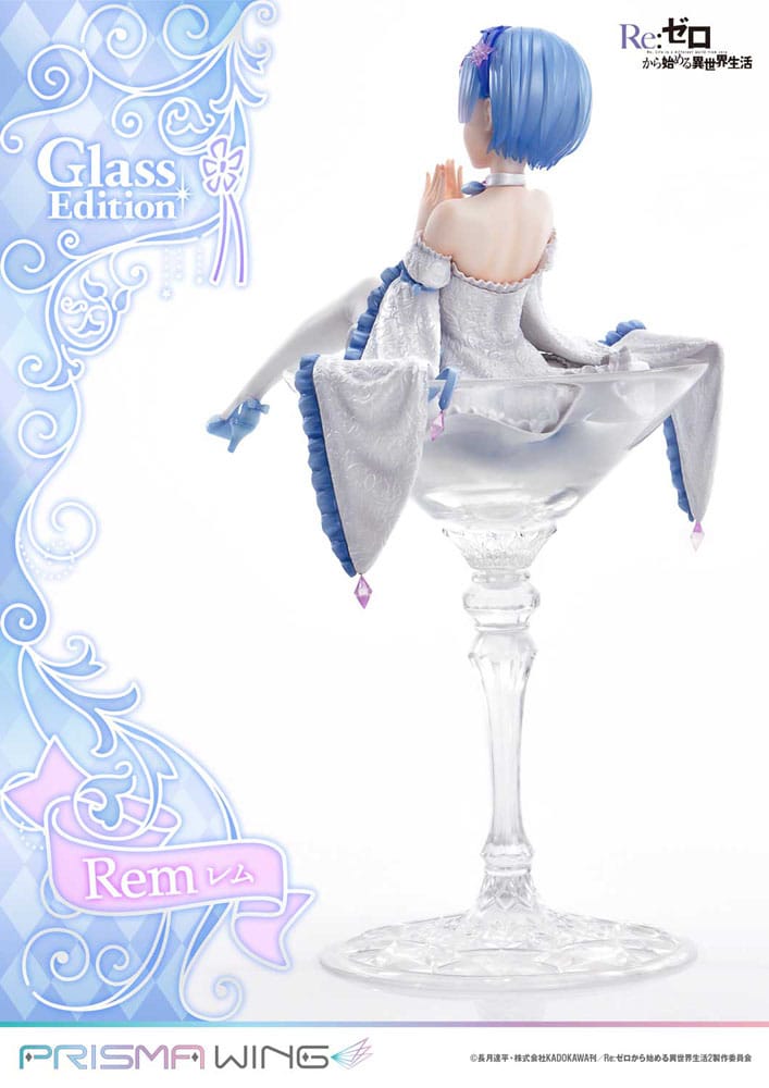 Re:Zero - Starting Life in Another World Prisma Wing PVC Statue 1/7 Rem Glass Edition 23 cm