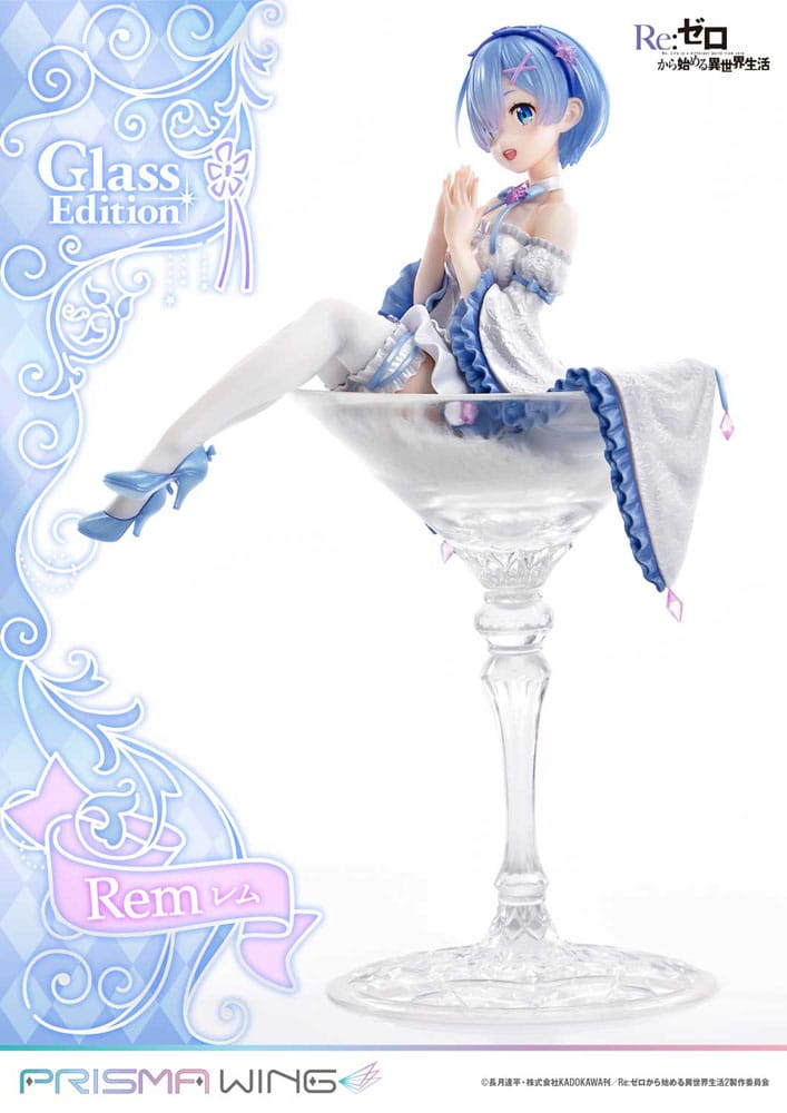 Re:Zero - Starting Life in Another World Prisma Wing PVC Statue 1/7 Rem Glass Edition 23 cm