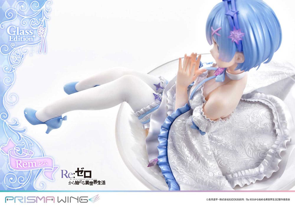 Re:Zero - Starting Life in Another World Prisma Wing PVC Statue 1/7 Rem Glass Edition 23 cm