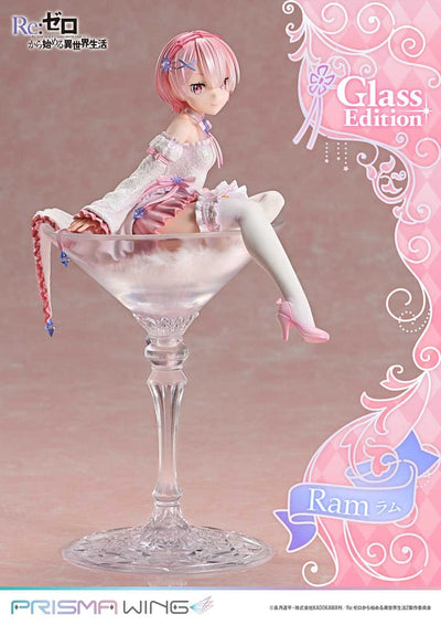 Re:ZERO Starting Life in Another World Prisma Wing PVC Statue 1/7 Ram Glass Edition 24 cm