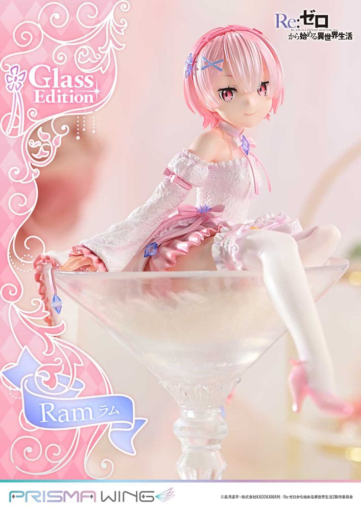 Re:ZERO Starting Life in Another World Prisma Wing PVC Statue 1/7 Ram Glass Edition 24 cm