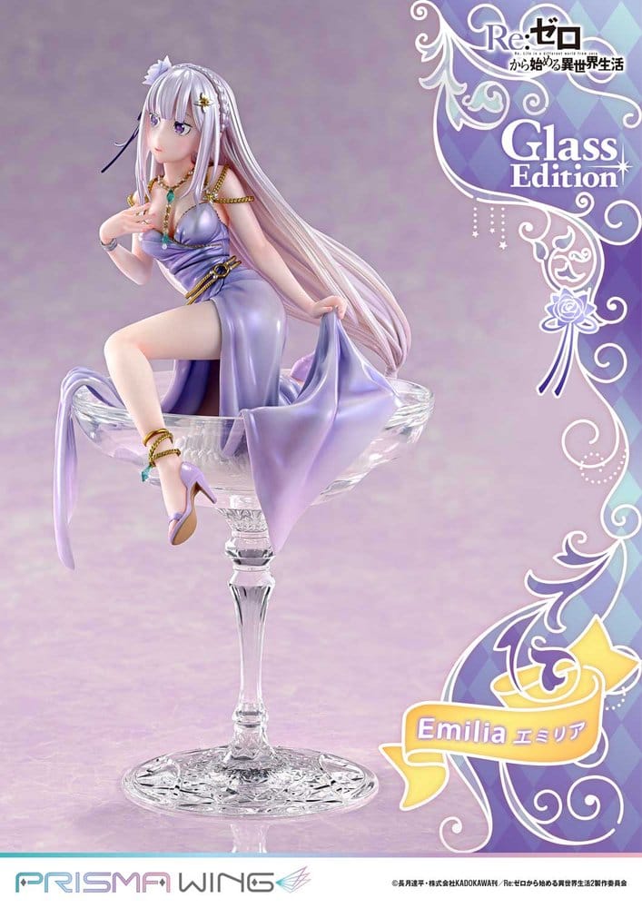 Re:Zero Prisma Wing Statue 1/7 Emilia Glass Edition 29 cm