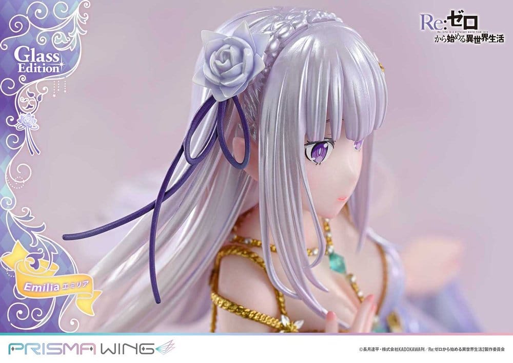 Re:Zero Prisma Wing Statue 1/7 Emilia Glass Edition 29 cm