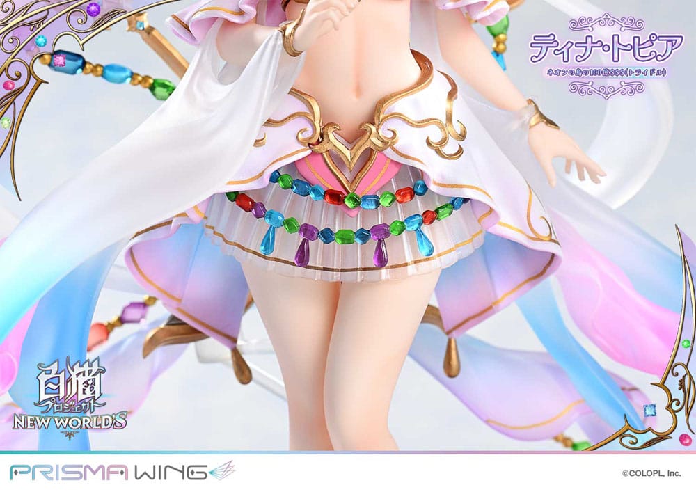 White Cat Project Prisma Wing PVC Statue 1/7 Tina Topia (The 10 Billion Tridollars of Neon Island) 22 cm