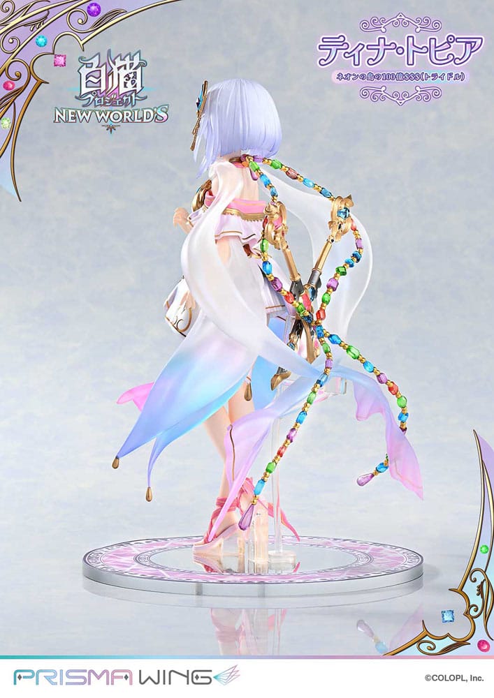 White Cat Project Prisma Wing PVC Statue 1/7 Tina Topia (The 10 Billion Tridollars of Neon Island) 22 cm