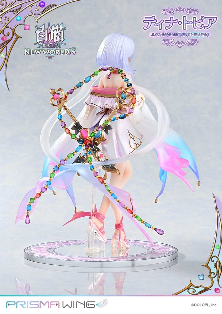 White Cat Project Prisma Wing PVC Statue 1/7 Tina Topia (The 10 Billion Tridollars of Neon Island) 22 cm