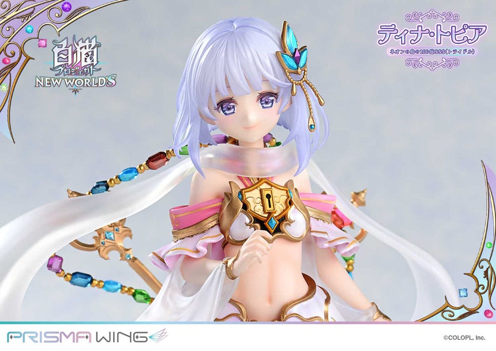 White Cat Project Prisma Wing PVC Statue 1/7 Tina Topia (The 10 Billion Tridollars of Neon Island) 22 cm