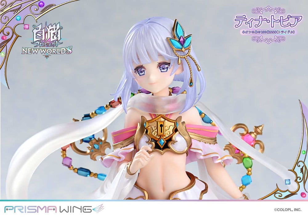 White Cat Project Prisma Wing PVC Statue 1/7 Tina Topia (The 10 Billion Tridollars of Neon Island) 22 cm