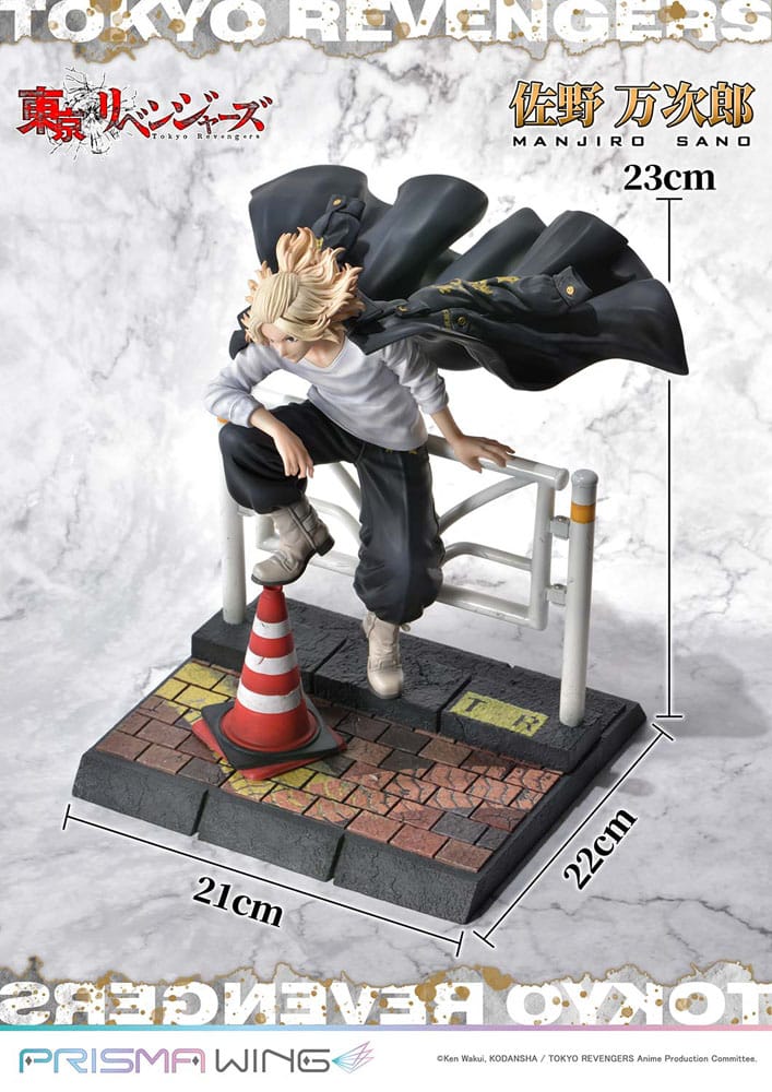 Tokyo Revengers Prisma Wing PVC Statue 1/7 Manjiro Sano 23 cm - Damaged packaging