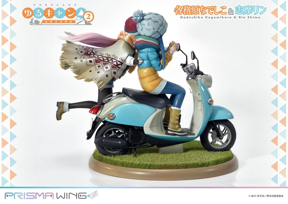 Laid-Back Camp Prisma Wing PVC Statue 1/7 Nadeshiko Kagamihara & Rin Shima 24 cm